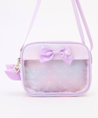 ANY KIDS クリアポケットショルダーバッグ レインボー