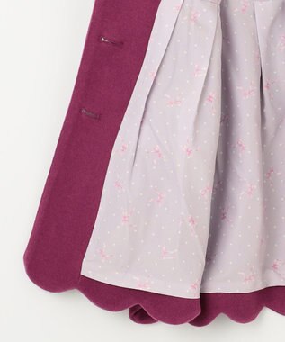 ANY KIDS ウール ライク コート ローズ