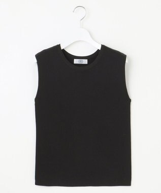 J.PRESS LADIES 【WEB限定カラーあり・洗える】FINE SLEEVELESS ニット タンクトップ ブラック系