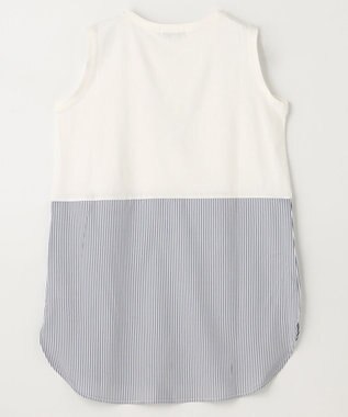ANY 【洗濯機可能】レイヤードインナータンクトップ ストライプ