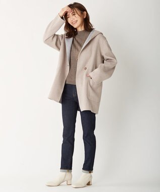 J.PRESS LADIES 【洗える】KNIT BASIC ニット ブラウン系