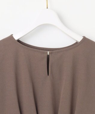 ANY SIS S 【前後着用・UVケア・洗える】2WAYジョーゼットジャージードルマン カットソー モカ