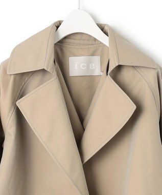 ICB L T/Cシャンブレーツイル 3WAYコート シャンブレーベージュ系［WEB限定］