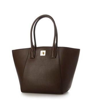 UNBILLION 【テレビ ドラマ着用アイテム】カシュカシュ cachecache / A4ヒネリ飾り金具2wayトートバッグ チョコ