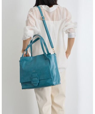 MioFIRANO バックル付きトートバッグ＆ショルダーバッグセット 2WAY A4サイズ対応　FIRANO フィラノ BLUE