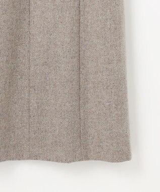 J.PRESS LADIES L ネップヘリンボーン ジャンパースカート モカ系