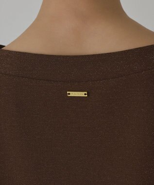 GRACE CONTINENTAL ラメカットトップ ブラウン