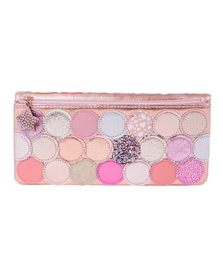 tsumori chisato CARRY 新マルチドット 長財布 かぶせ 【キラキラでかわいい！本革のやわらかな風合い】 ピンク