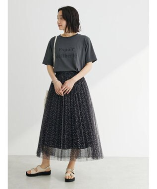 Green Parks フレンチロゴレギュラーＴシャツ Dark Gray