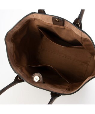 UNBILLION 【テレビ ドラマ着用アイテム】カシュカシュ cachecache / A4ヒネリ飾り金具2wayトートバッグ チョコ