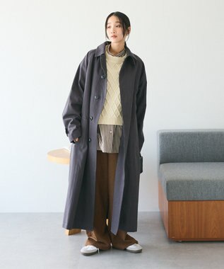 CRAFT STANDARD BOUTIQUE 洗える/2WAYケーブルニットリボンベスト Ivory