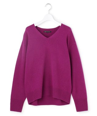 23区 【見上愛さんコラボカラー/VERY掲載】カシミヤブレンド Vネック ニット [見上愛さんコラボカラー]パープル系
