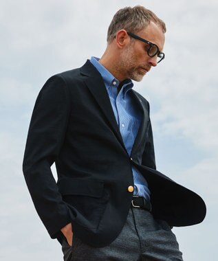 J.PRESS MEN 【MECHANICAL】【ウォッシャブル可】ナイロンハイパワーストレッチ ブレザー /金釦 ネイビー系9