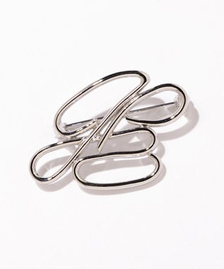 J.PRESS LADIES JPデフォルメ ブローチ シルバー系