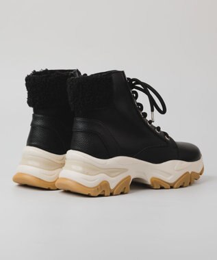 BONTRE 【PRECIEUX JOUET/プレシュウジュエ】ボリュームソールボアハイカットスニーカー ブラック