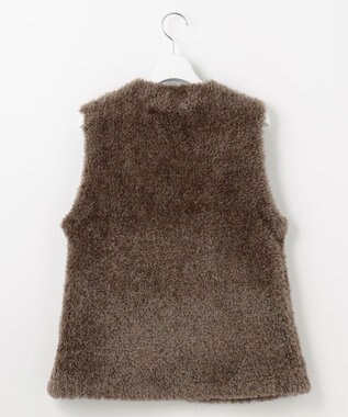 自由区 【カトリエムブーケ】Gilet de fourrure ファージレ モカ