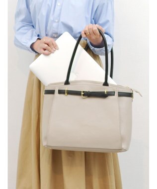 UNBILLION 【テレビ ドラマ着用アイテム】ペルケ perche / WEB限定牛革ソフトA4ベルトトート