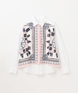 GRACE CONTINENTAL マリンスカーフコンビシャツ ピンク