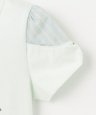 組曲 KIDS 【110-140㎝】【UVケア】パラソルアート Tシャツ ライトグリーン系