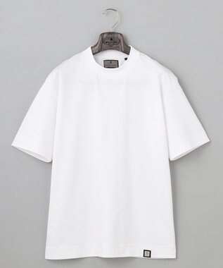 GOTAIRIKU 仕事で着られる綿100%【クルー以上モック未満】カバーネック DRESS Tシャツ(26年モデル) ホワイト系