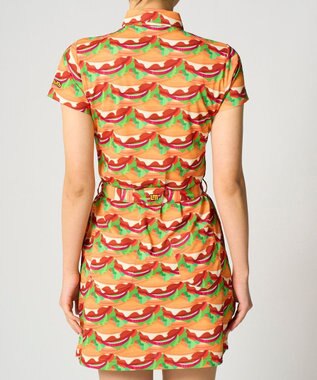FILA GOLF／marie claire 【Loudmouth】柄ワンピース Burger Mania