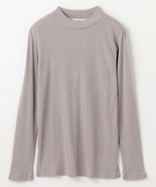ANY 【洗濯機可】ラメハイネックＴシャツ グレー