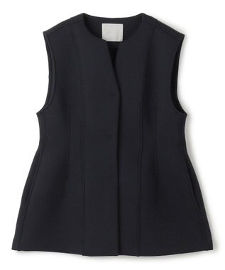 UNFILO L 【VERY×UNFILOコラボ】BEAUTY FORM JERSEY+ ペプラムジレ ネイビー