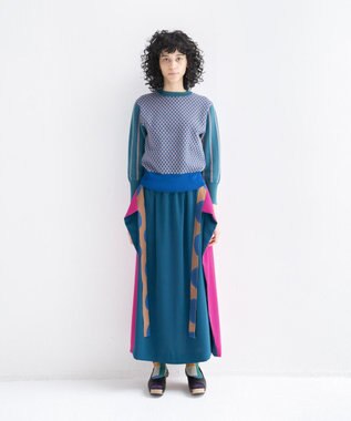 COQ GEO BORDER プルオーバーニット グリーン