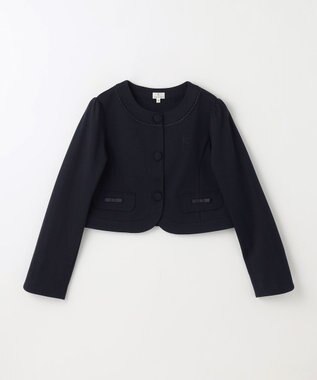 組曲 KIDS 【150-170㎝】ノーカラー ジャケット ネイビー