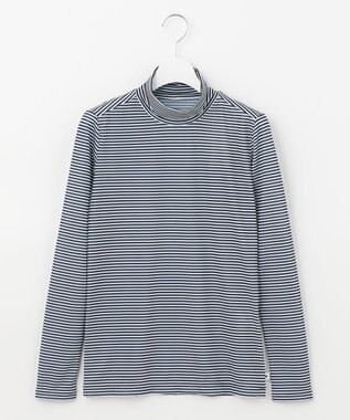 23区GOLF 【WOMEN】５０ｄカノコインナーボーダー カットソー ネイビー系1