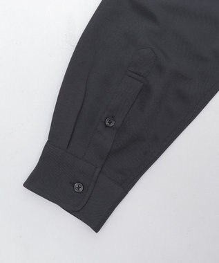 WEGO ルーズシルエットボックスシャツ（LS） ブラック中濃色