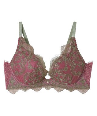 AMPHI ブラジャー 谷間メイク 脇高設計 細身え効果 Gカップまで対応 大きいサイズ 【Glama-Rich グラマリッチ 脇スッキリタイプ】ブラ BYJ603 アンフィ／ワコール