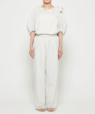 uncrave ライトプルーフナイロン パラシュートパンツ グレージュ