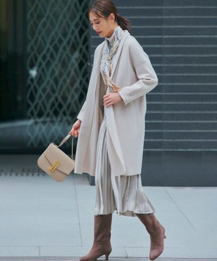 23区 ベルトモチーフ柄スカーフ ベージュ系