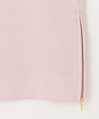 組曲 L ダンボールジャージー モックネックスウェット ピンクベージュ系