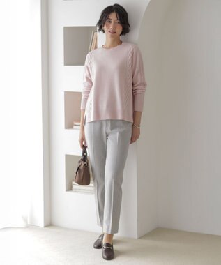 J.PRESS LADIES L 【WEB限定カラーあり】CAT クルーネック ニット 【WEB限定カラー】ピンク系