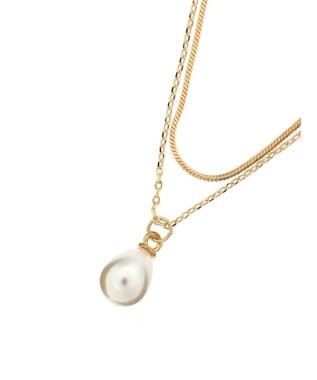 Green Parks ・ＨＡＬＦ　ＴＩＭＥ　２レンパールネックレス Gold