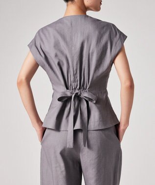 Paul Smith レーヨンリネン Vネックジレ ライラック