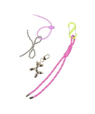 UNBILLION カシュカシュ cachecache / ミニポーチ付じゃらじゃらチャーム ゴールド