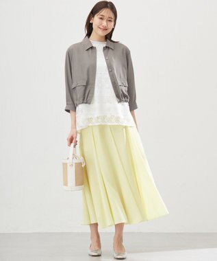 組曲 ラッセルレース ブラウス アイボリー系