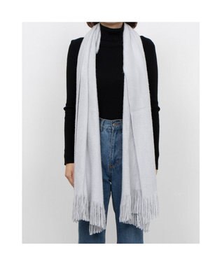 UNBILLION カシュネ cache nez / アクアミノラッセルミンク起毛ストール ライトグレー