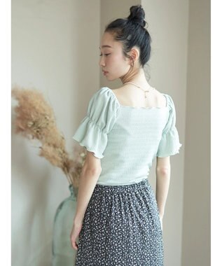 earth music&ecology カットシャーリングプルオーバー Mint