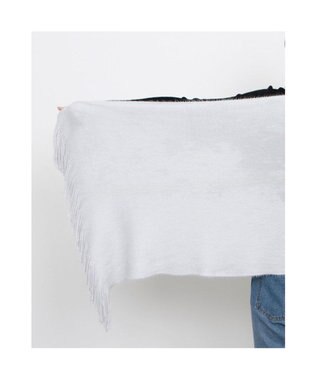 UNBILLION カシュネ cache nez / アクアミノラッセルミンク起毛ストール ライトグレー