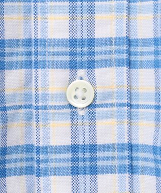 J.PRESS MEN コットンオックス マルチチェック シャツ / ボタンダウン ブルー系3