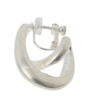 YECCA VECCA クロスフープイヤリング Silver