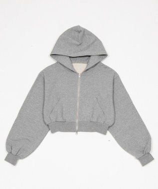 WEGO ショートZIPパーカー グレーその他