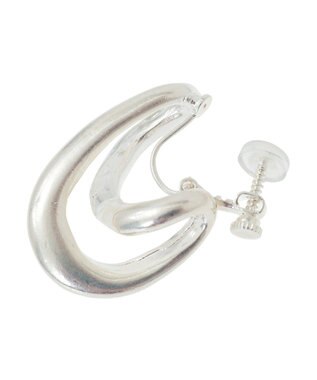 YECCA VECCA クロスフープイヤリング Silver
