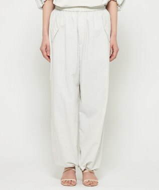 uncrave ライトプルーフナイロン パラシュートパンツ グレージュ