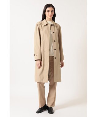 DAKS ハウスチェック ステンカラーコート ベージュ