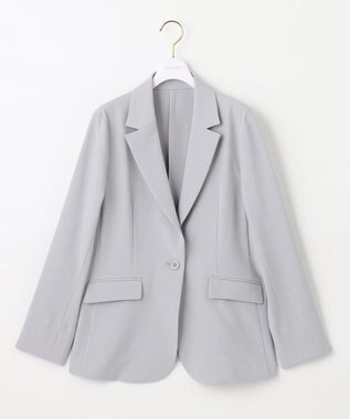 ANY SIS 【美人百花7月号掲載】リネンライクポリエステル テーラード ジャケット ブルーグレー